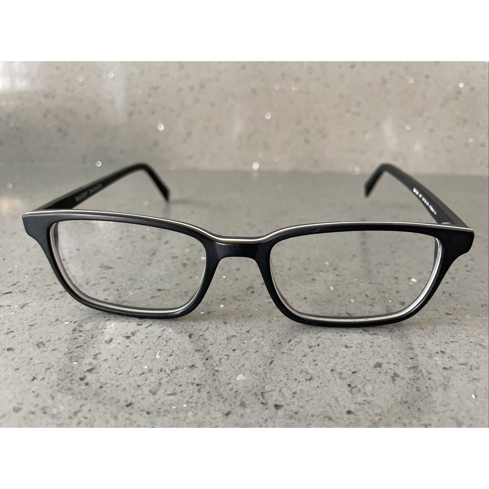Warby Parker Wilkie 103 Eyeglasses Frames Only Black Full Rim 50-18-145
